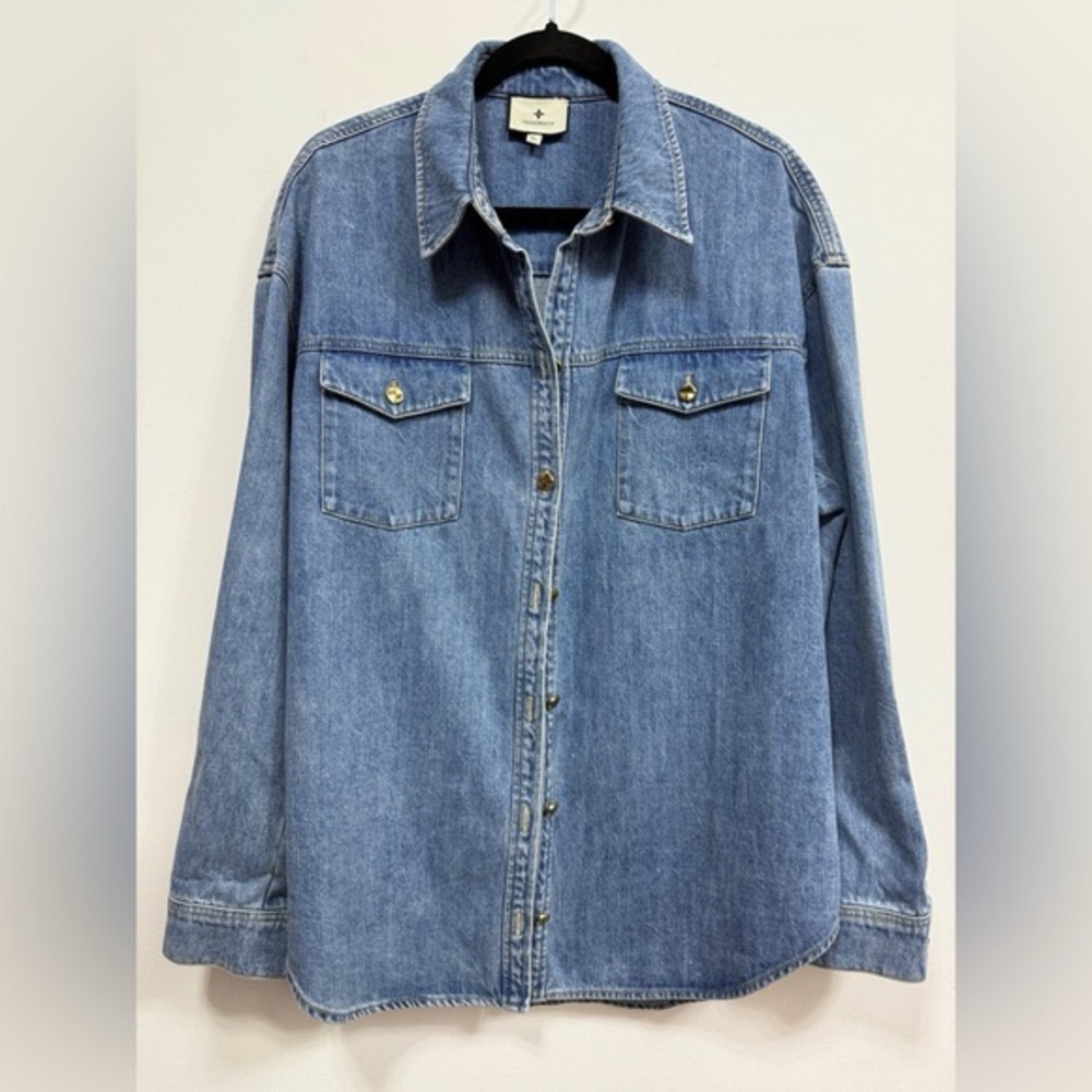 Tuckernuck Denim Button-Up  jacket Shirt S